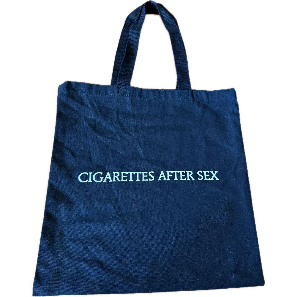 Cigarettes After Sex Black and White Logo Tote Bag Band Merch Collectible